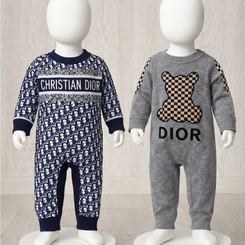 Dior Kids One Pieces - Navy and Gray